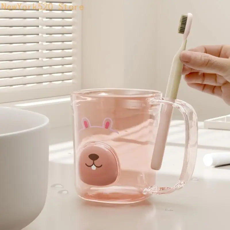 Unbreakable Plastic Toothbrush Rinsing Cup Bathroom Tumbler