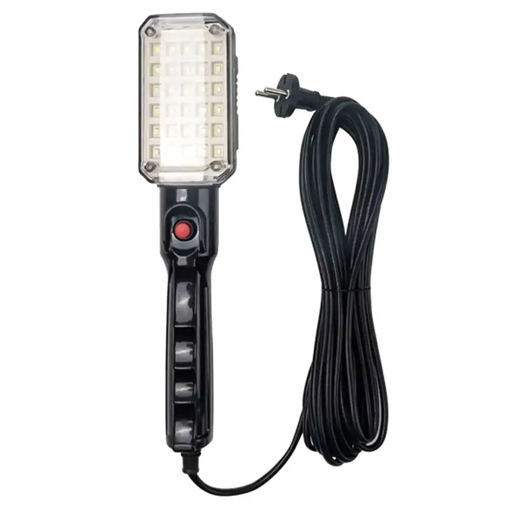 220V Magnetic LED Work Light 30 LEDs 5M Copper Wire Repair Lamp