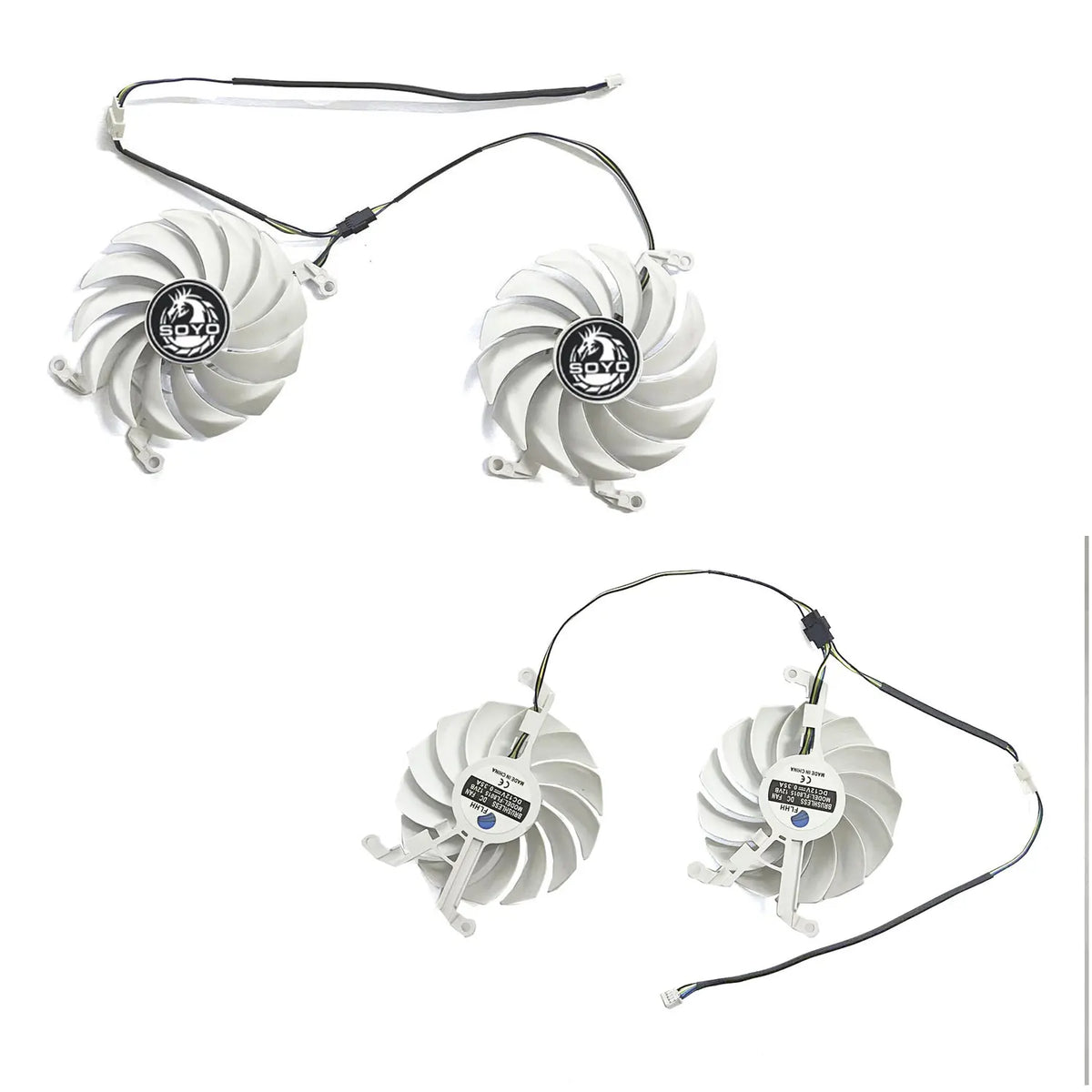 SOYO RX 5700 GPU Replacement Fan 85mm 4-Pin Double Fan