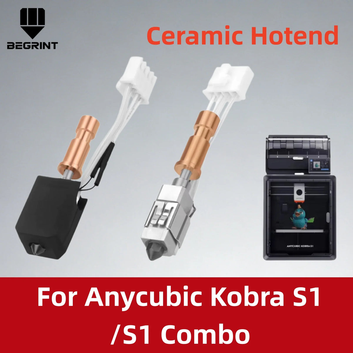 BEGRINT Ceramic Hotend for Anycubic Kobra S1 – 0.2–0.8mm