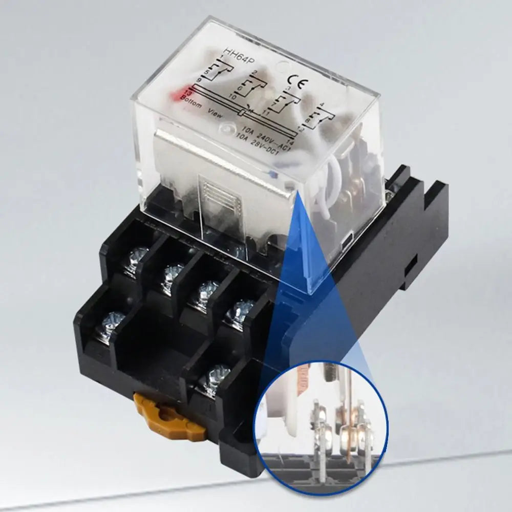 HH62P DPDT Power Relay 12V/24V/220V – 10A Universal Mini Relay