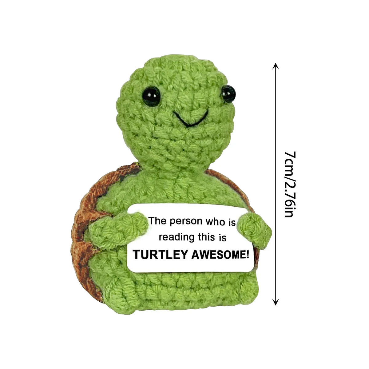 Handmade Crochet Turtle Ornament – Cute Inspirational Gift