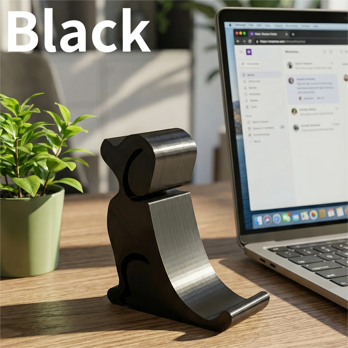 3D Cute Dog Phone Holder – PLA Desk Stand, 2 Colors