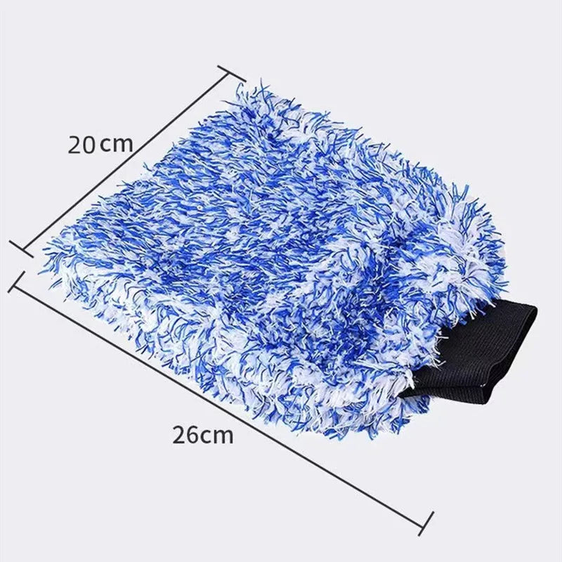 Microfiber Car Wash Gloves – Scratch-Free High Density