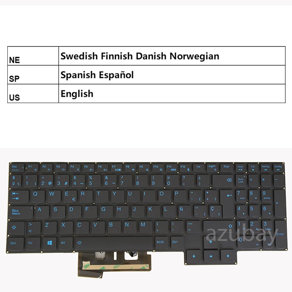 AZUBAY Replacement Keyboard Lenovo IdeaPad Gaming 3 Creator 5