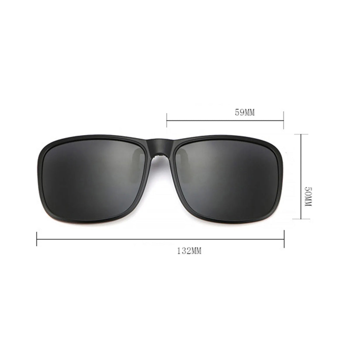 Polarized Clip-On Sunglasses UV400 – Large Frame, 8g Lightweight