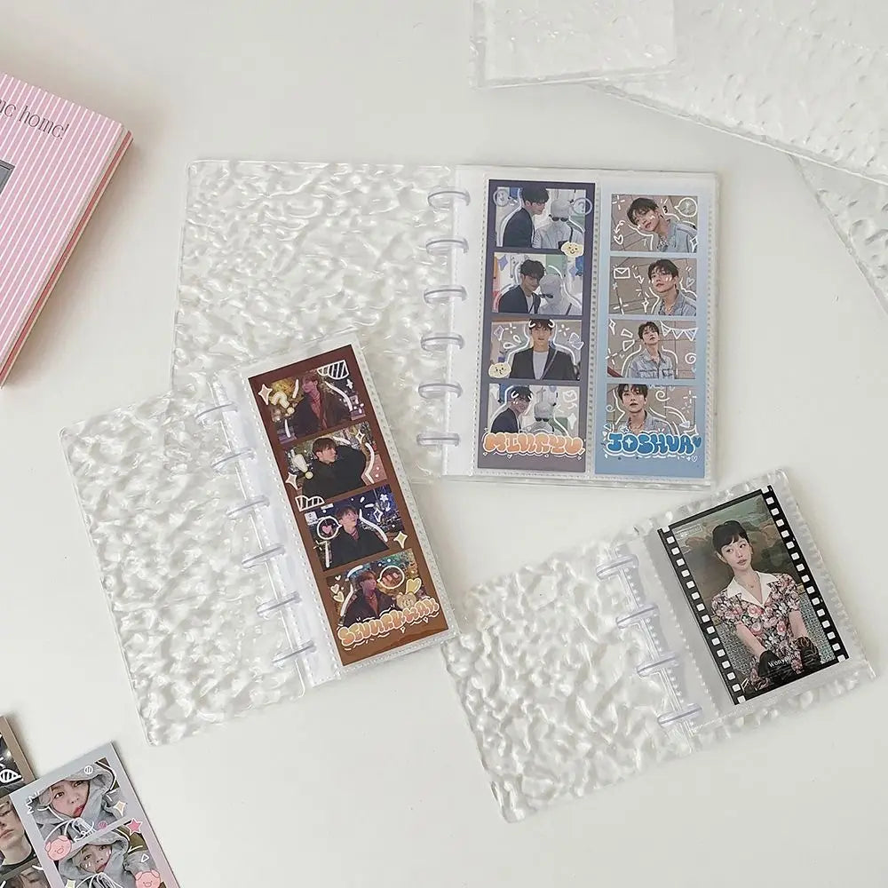 Transparent Water Ripple Photocard Binder Loose-Leaf Holder
