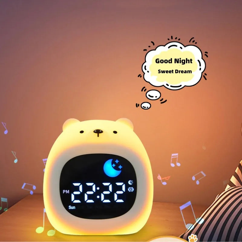 Kids Puppy Sleep Trainer Alarm Clock with Touch Night Light