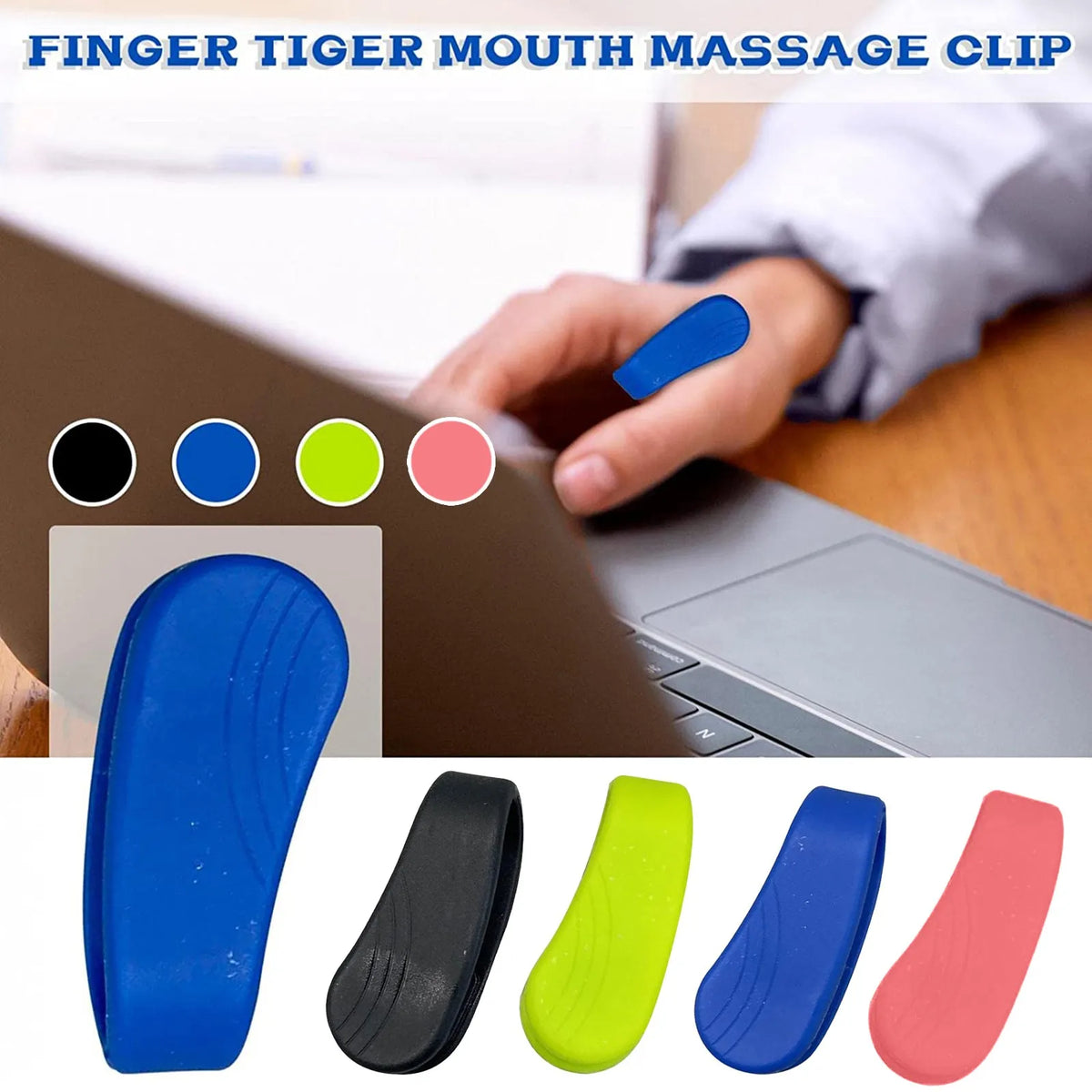 Wearable Finger Acupressure Clip – Portable Hand Massager
