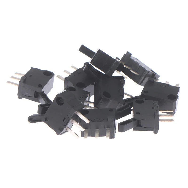 10-Pack Miniature Micro Switches 3-Pin Momentary Push Button DIY