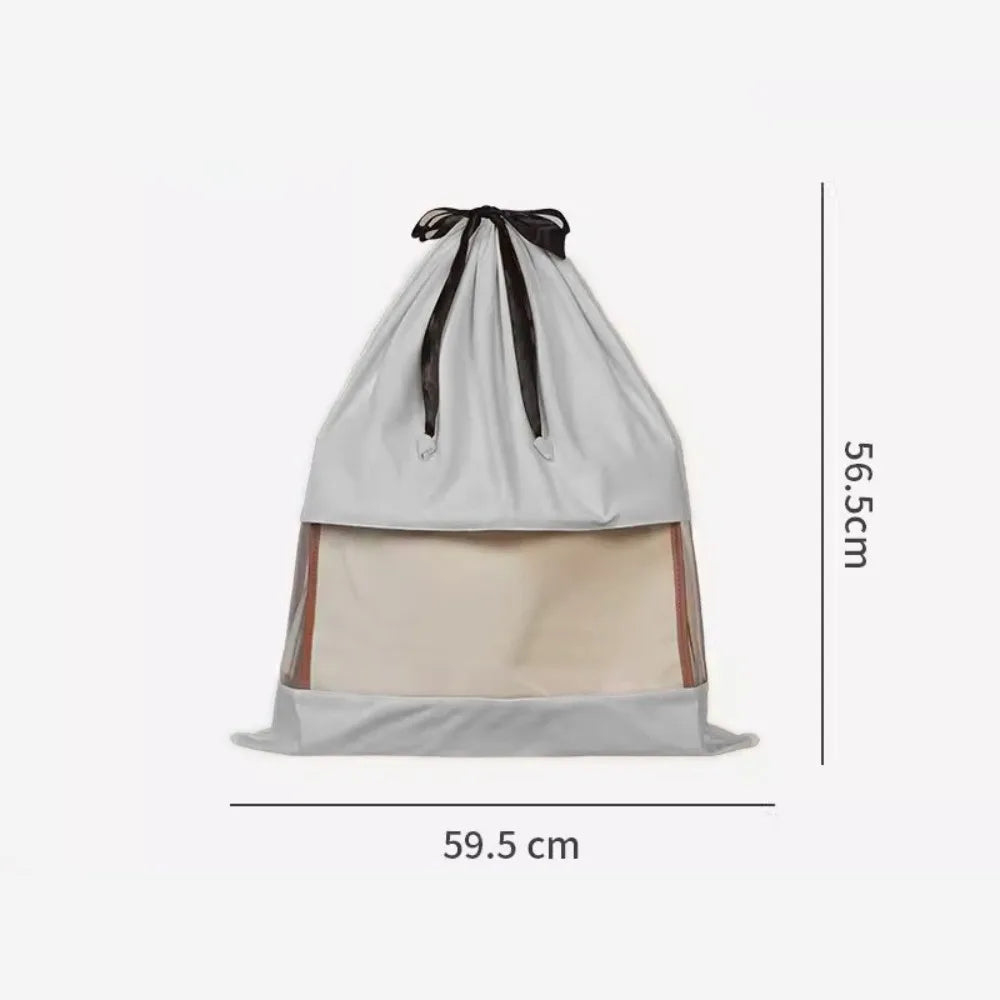 Transparent Dustproof Storage Bag | Velvet Dual Drawstring Organizer