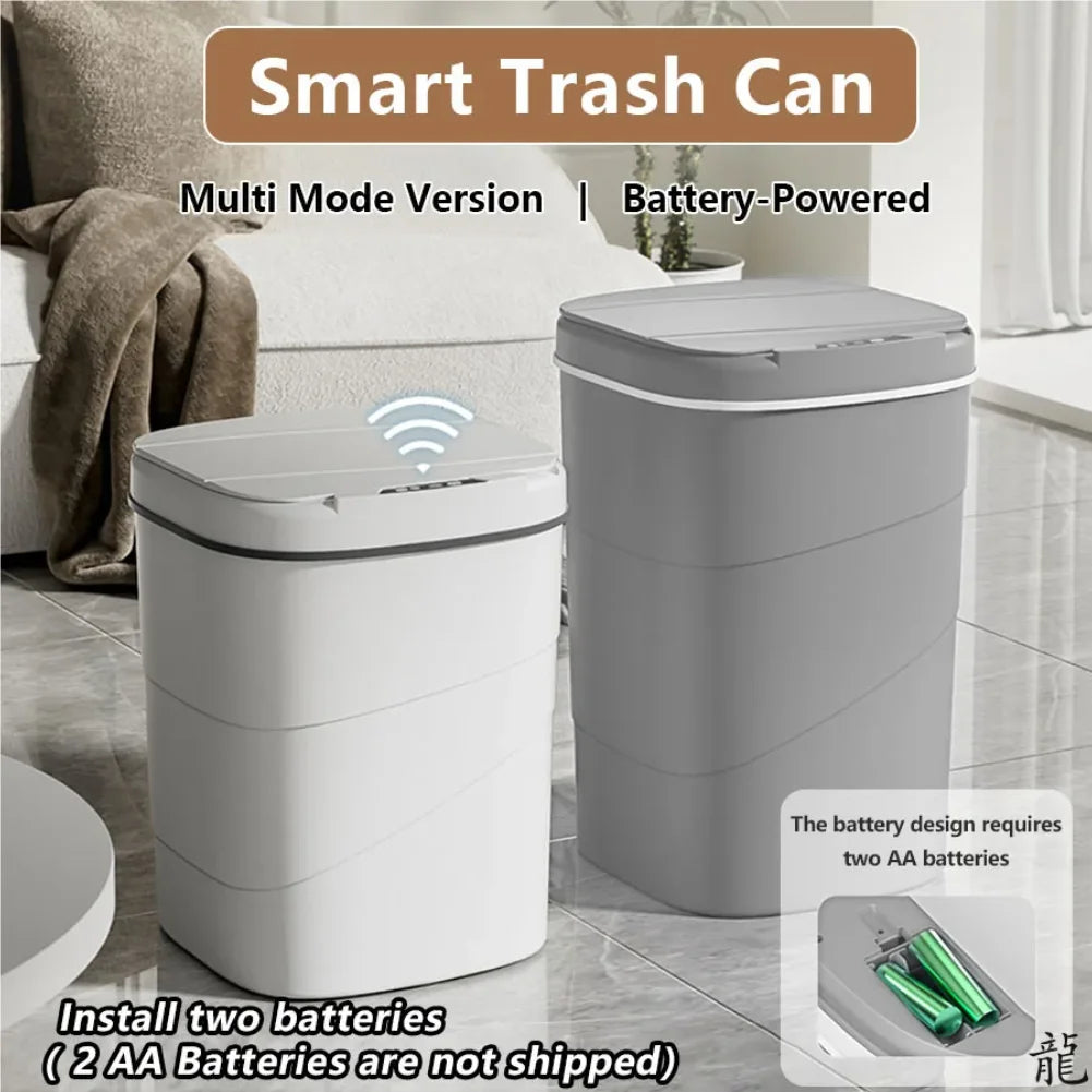 VIBE Touchless Auto-Closing Trash Can – Battery Powered Sensor Lid