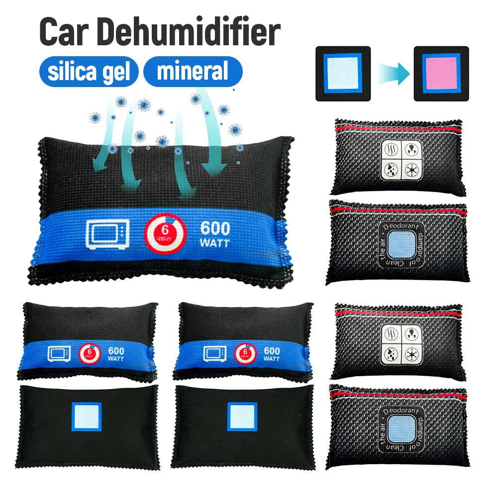 Reusable Silica Gel Desiccant Bag – Moisture Absorber for Car