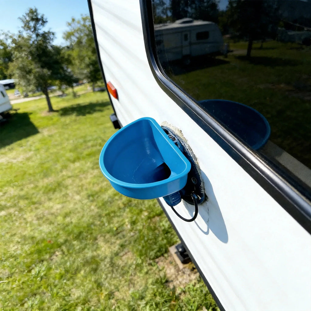 RV Water Tank Filling Funnel – Anti-Spill Wide Mouth 10-Inch