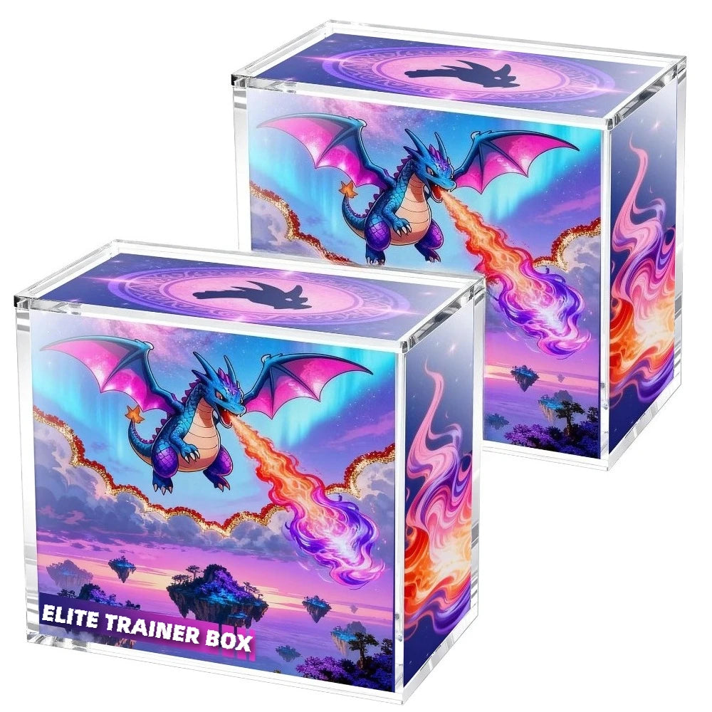 Acrylic Display Case for Pokémon Booster Box – Magnetic Anti-UV