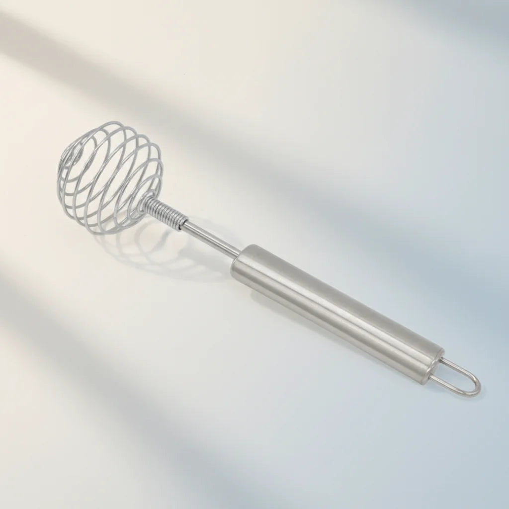 Stainless Steel Manual Whisk – Ergonomic Egg Beater Tool