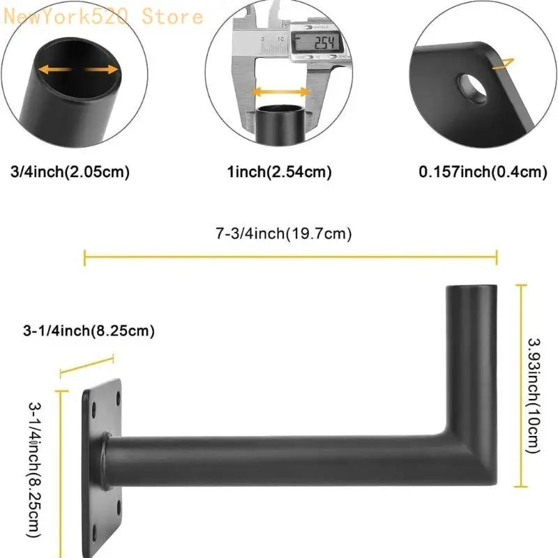 Steel Outdoor Mounting Bracket – Flagpoles, Antennas & Weathervanes
