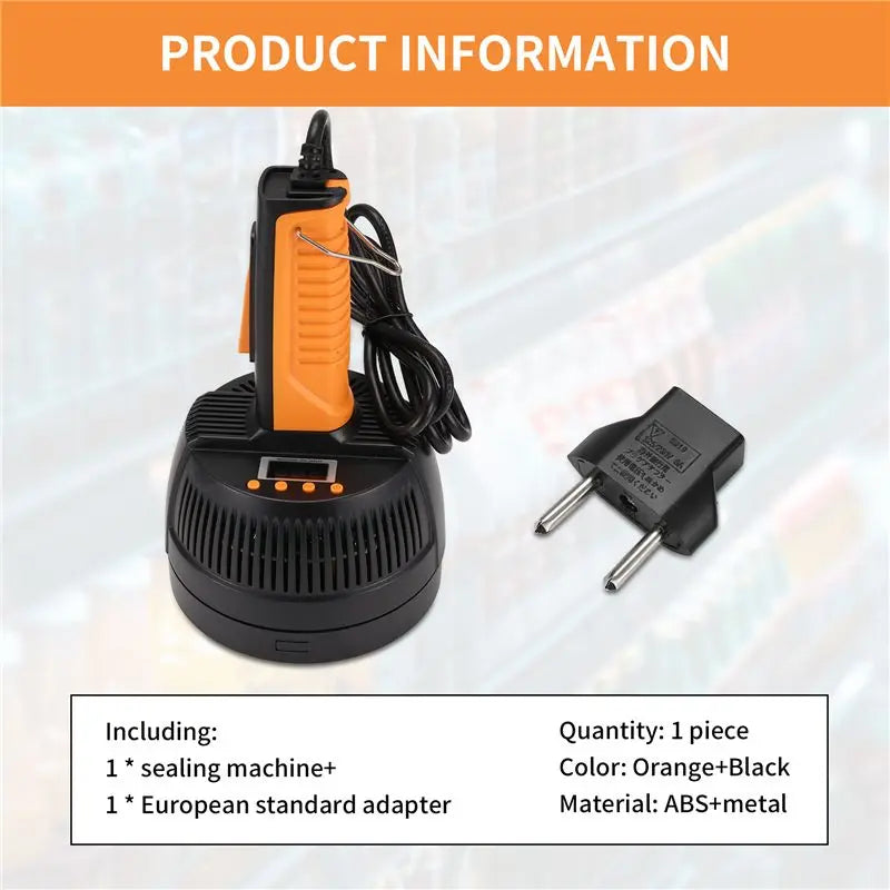 Handheld Electromagnetic Induction Bottle Sealer – Foil Cap EU Plug