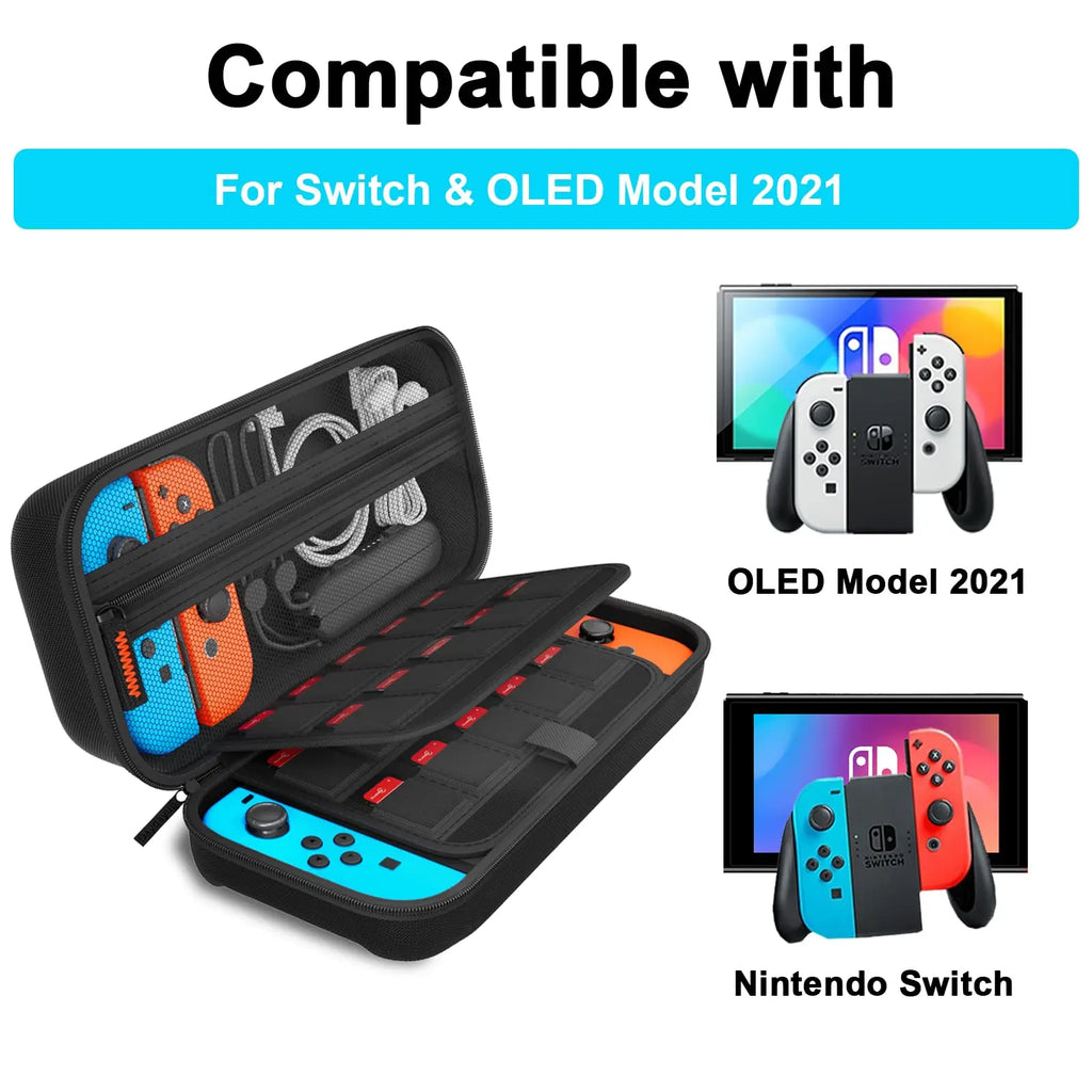 Nintendo Switch & OLED Hard Shell Carrying Case Travel Bag
