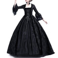 Women's Medieval Gothic Halloween Costume Hooded Long Gown