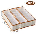 KindFuny 6-Compartment Belt & Tie Drawer Organizer Box