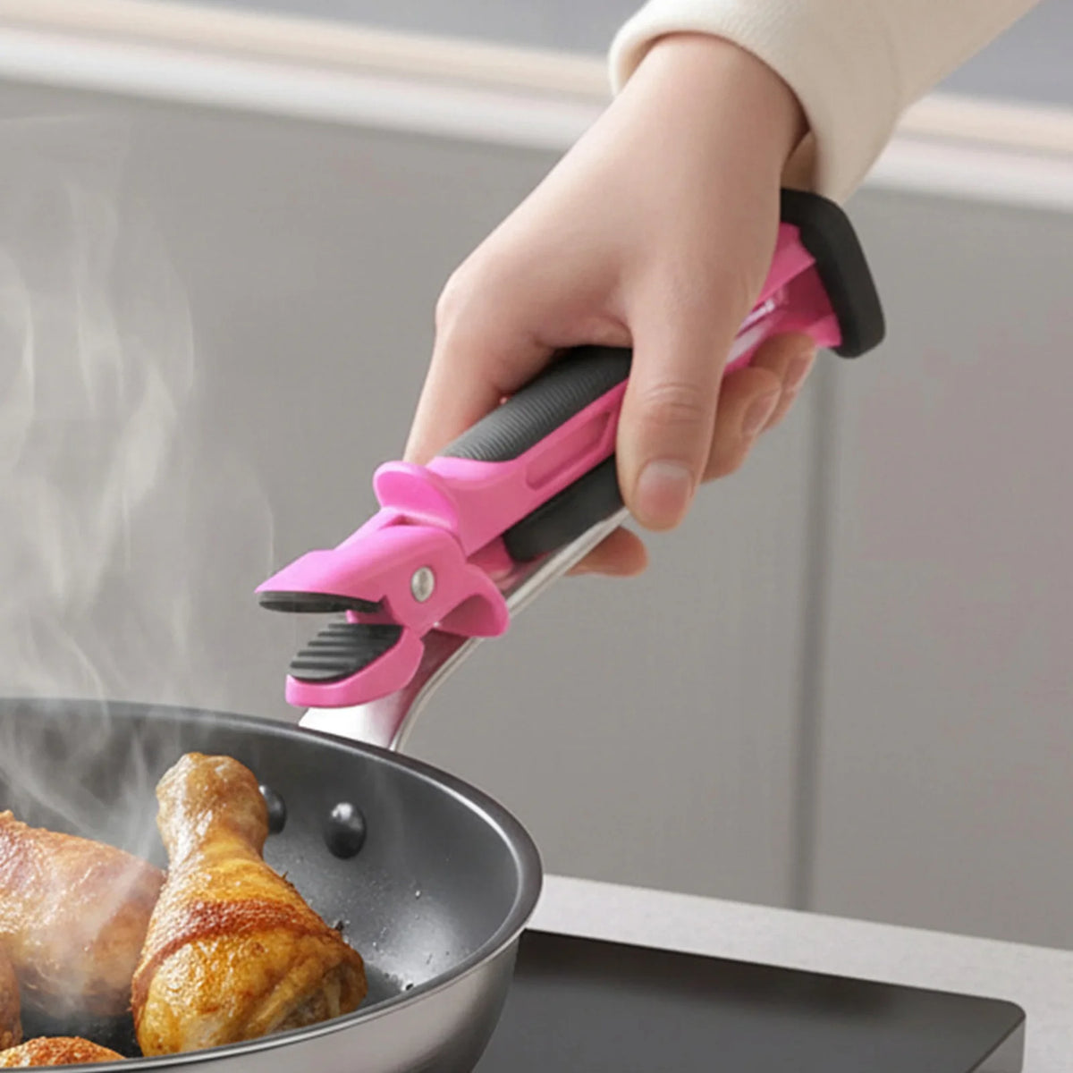 Silicone Bowl Tongs – Heat Resistant Non-Slip Plate Gripper