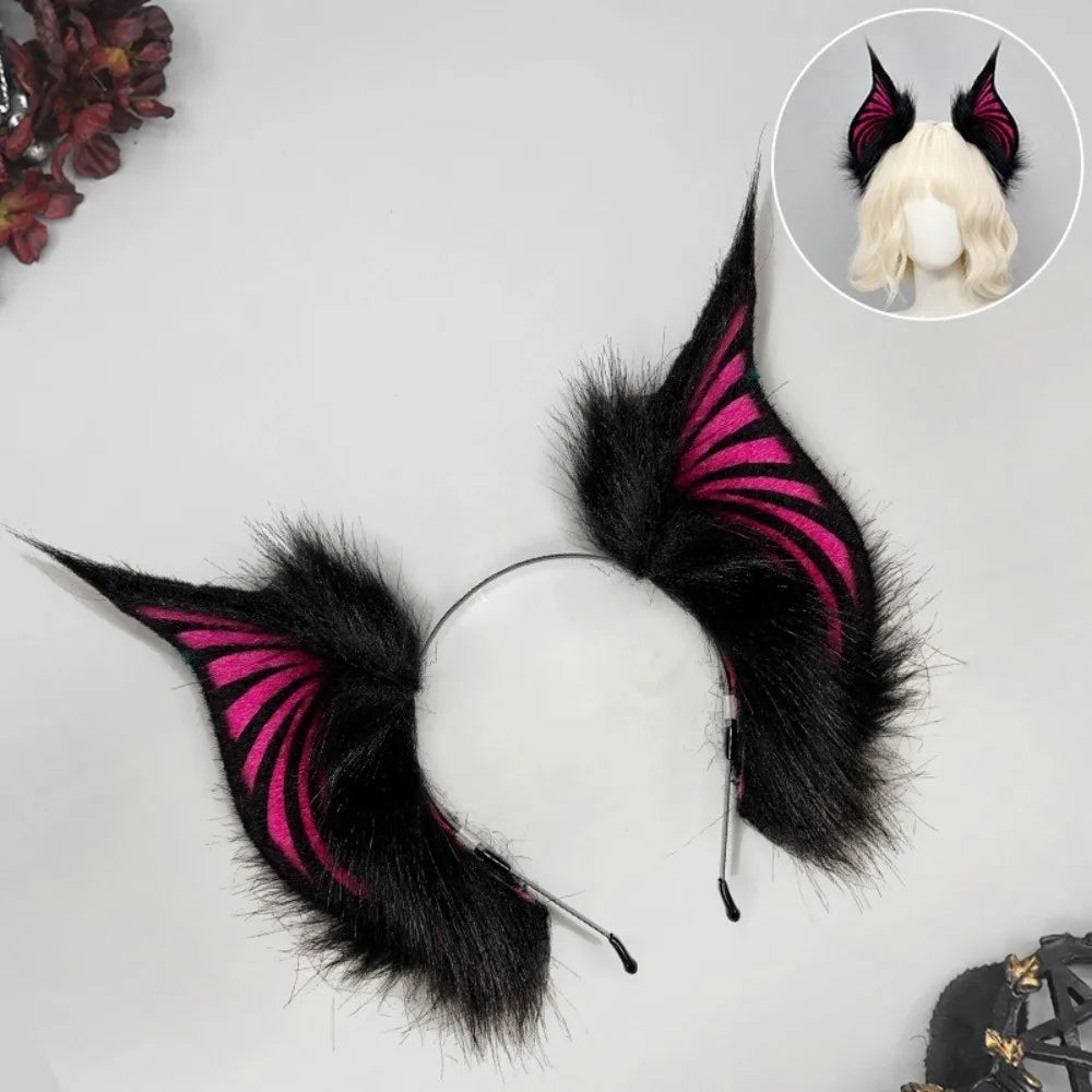 Plush Bat Ears Headband – Anime Cosplay & Halloween Accessory
