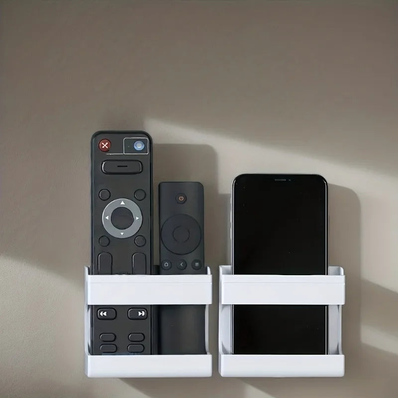 2PCS Multi-Purpose Wall & Desk Mount Holder – Phone, Router, Remote