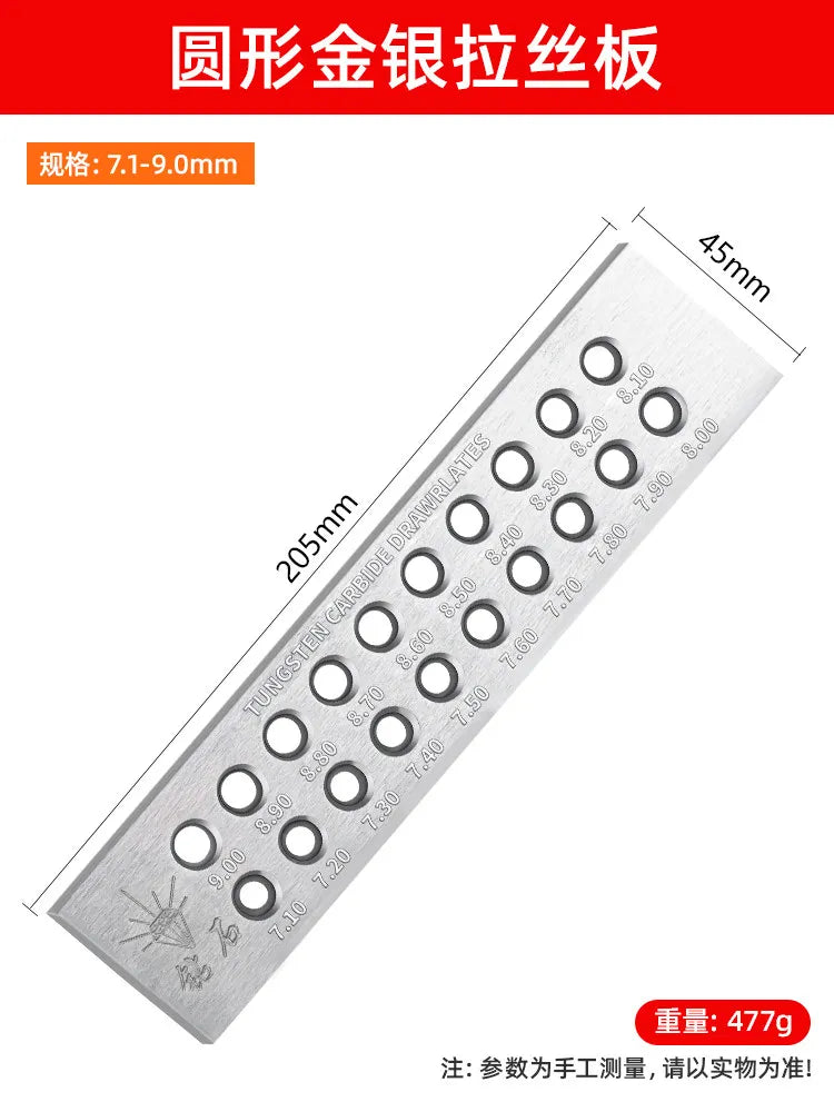Tungsten Steel Wire Drawing Board – Semi-Circular & Square