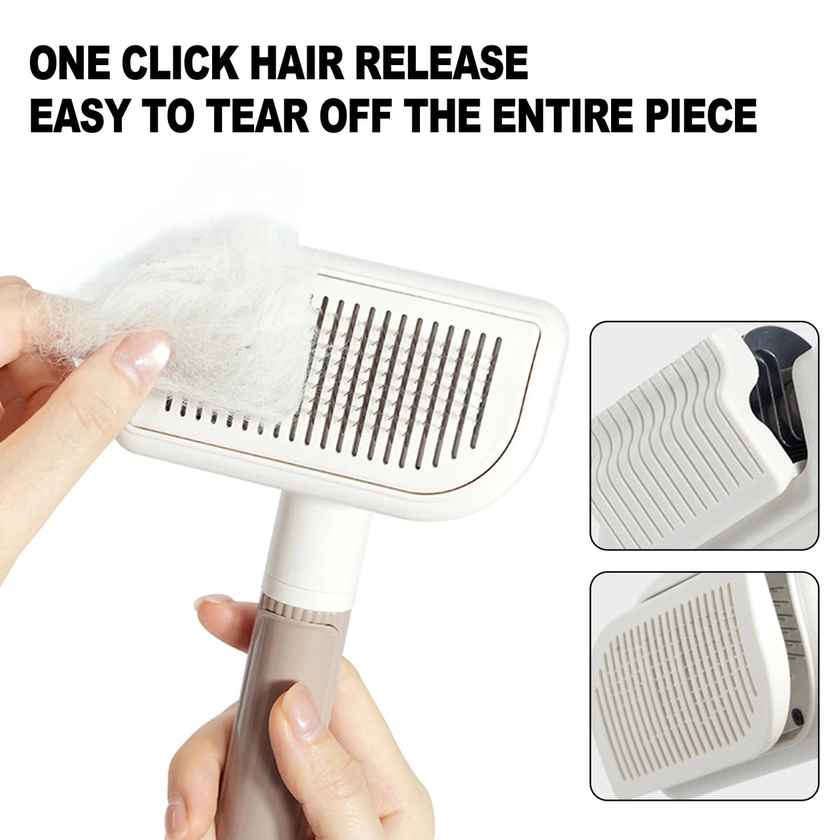 3-in-1 Pet Grooming Comb & Fur Remover Brush – Dogs & Cats
