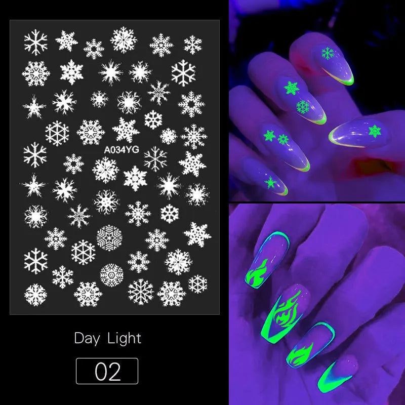 Glow in the Dark Nail Art Stickers – Halloween DIY Manicure