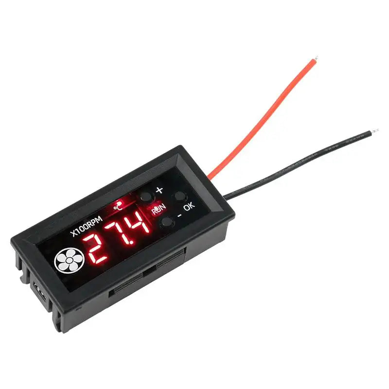 12V 4-Wire PWM Fan Speed Controller – Digital Temp Display