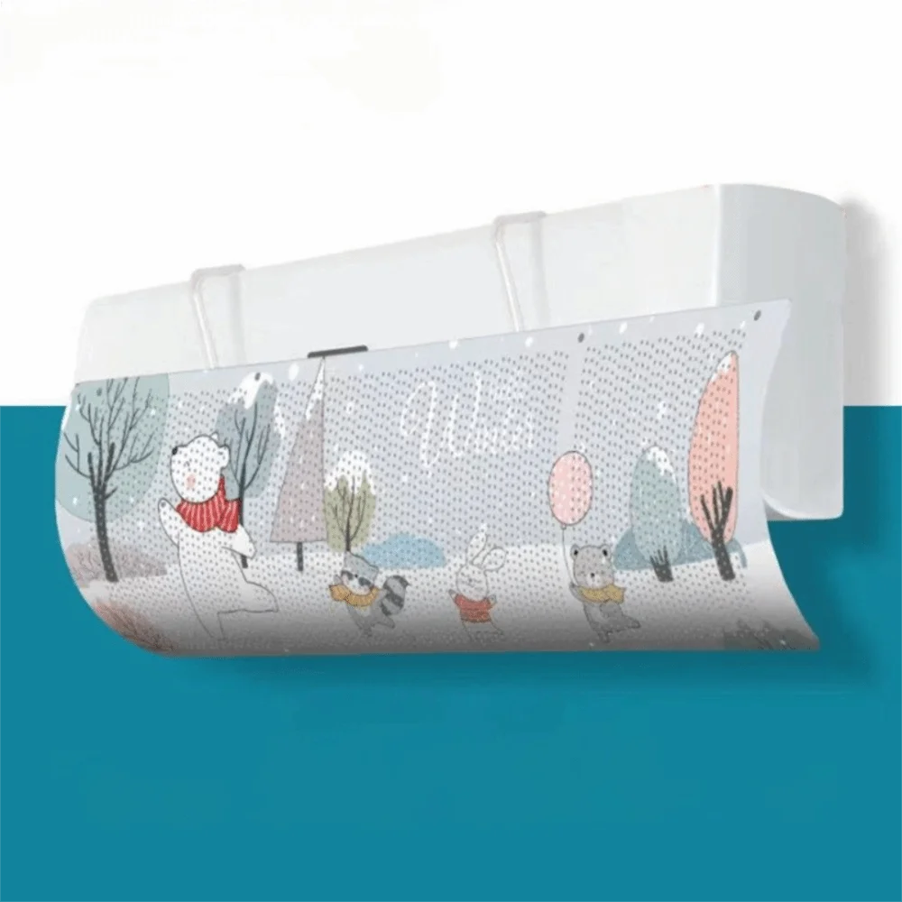 Cartoon AC Wind Deflector – Universal Wall Mount Air Baffle