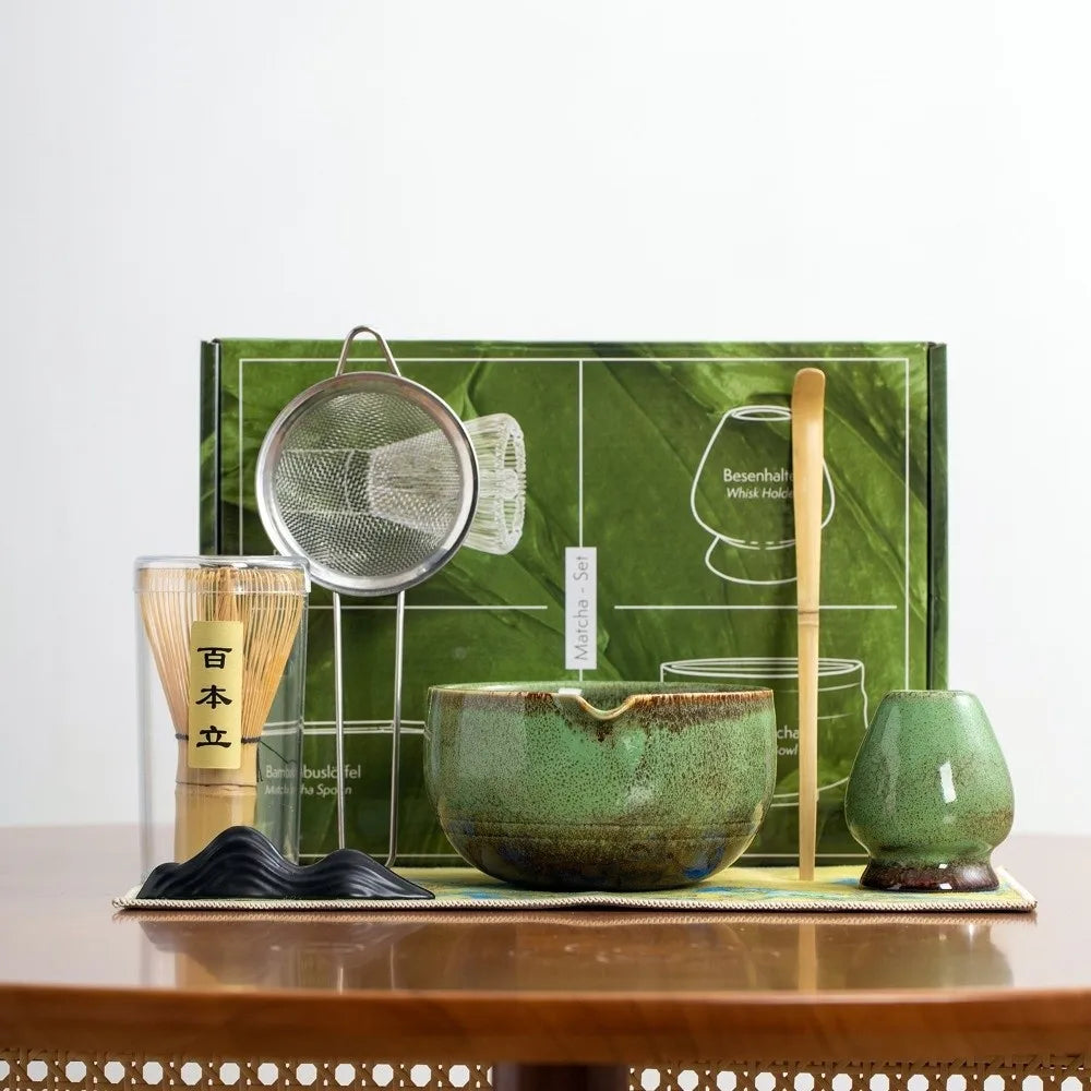 Japanese Matcha Tea Set – Bamboo Whisk, Bowl & Scoop