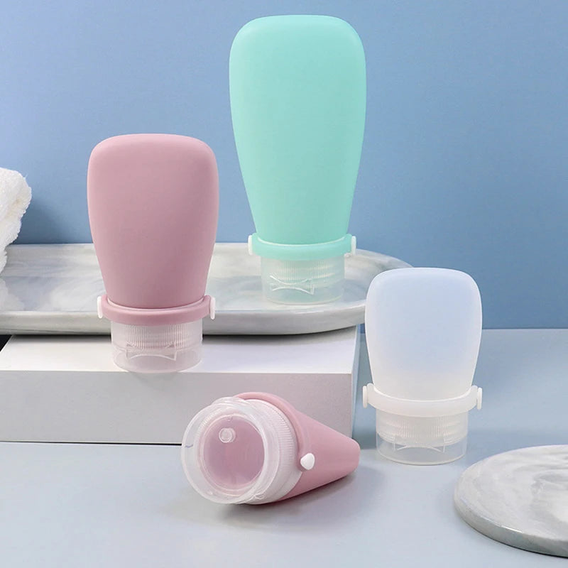 Silicone Travel Bottles 30/60/90ml Leak-Proof Refillable Squeeze