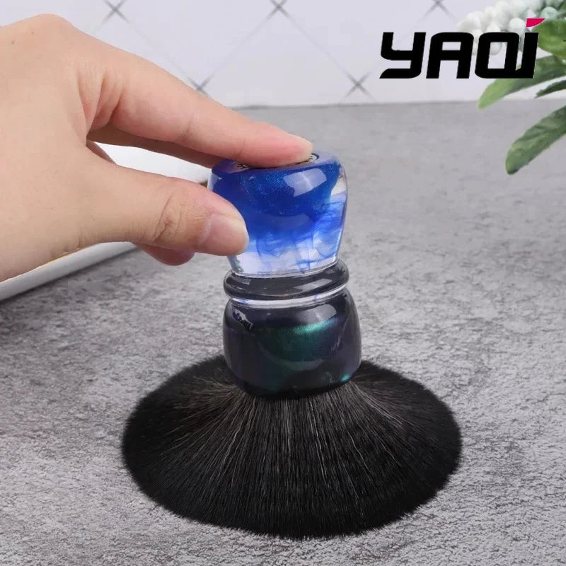 YAQI Ocean 28mm Synthetic Wet Shaving Brush | Resin Handle