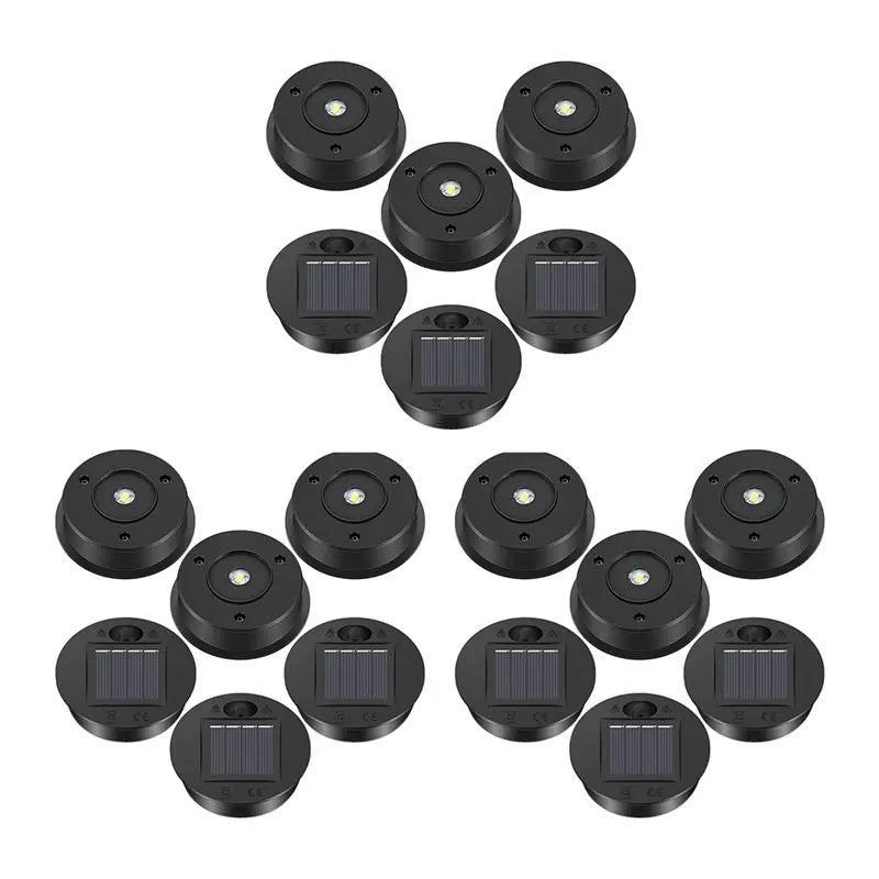 18-Pack Solar Lantern Replacement Tops – LED Solar Panel Lids