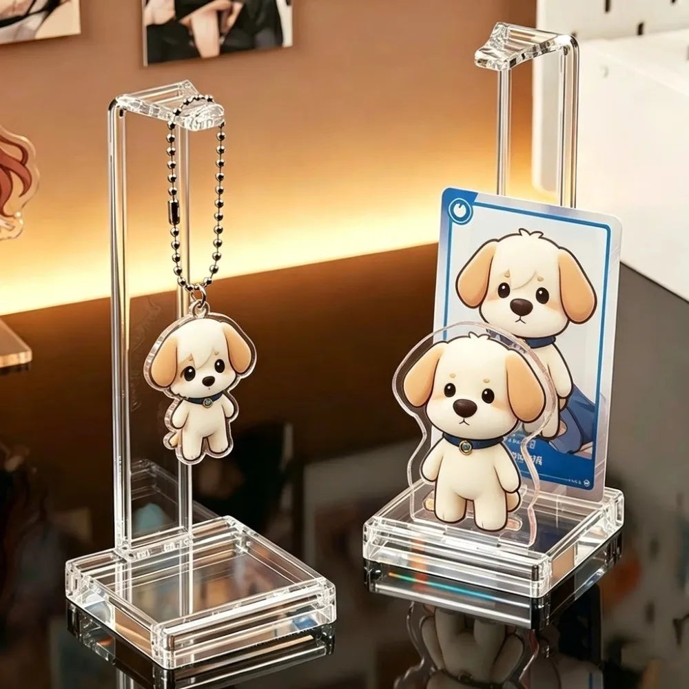 Clear Acrylic Keychain & Photocard Display Stand | 1/2/3 Pcs