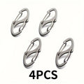 4-Pack Anti-Theft Zipper Lock Buckle Hooks for Bags & Backpacks