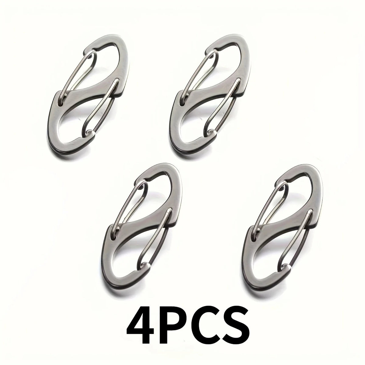 4-Pack Anti-Theft Zipper Lock Buckle Hooks for Bags & Backpacks