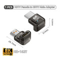 8K@60Hz HDMI 2.1 Right-Angle Adapter 90 270 360° Male to Female