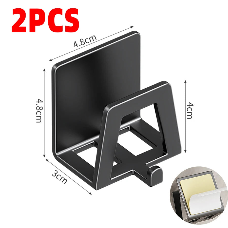 Stainless Steel Sink Sponge Rack Self-Adhesive Kitchen Organizer