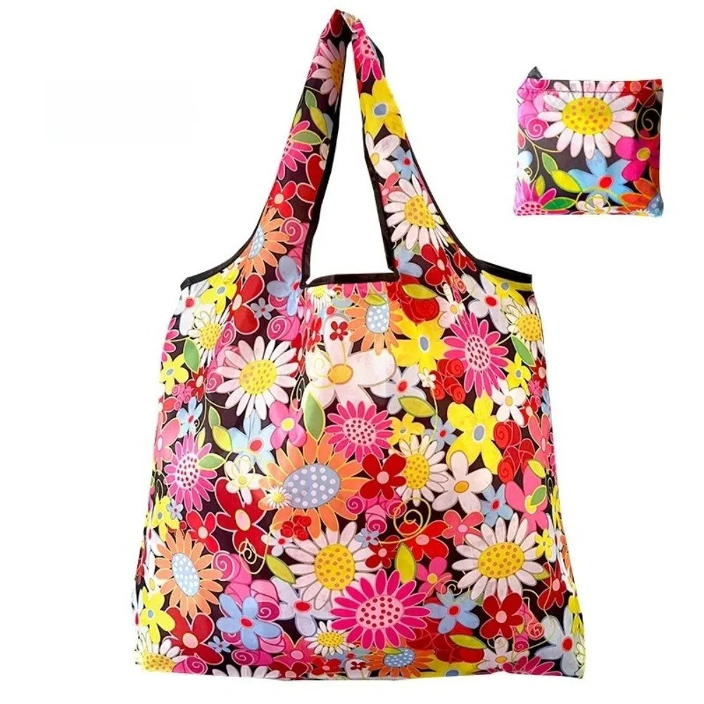 Large Foldable Shopping Bag – Heavy Duty Washable Polyester Tote