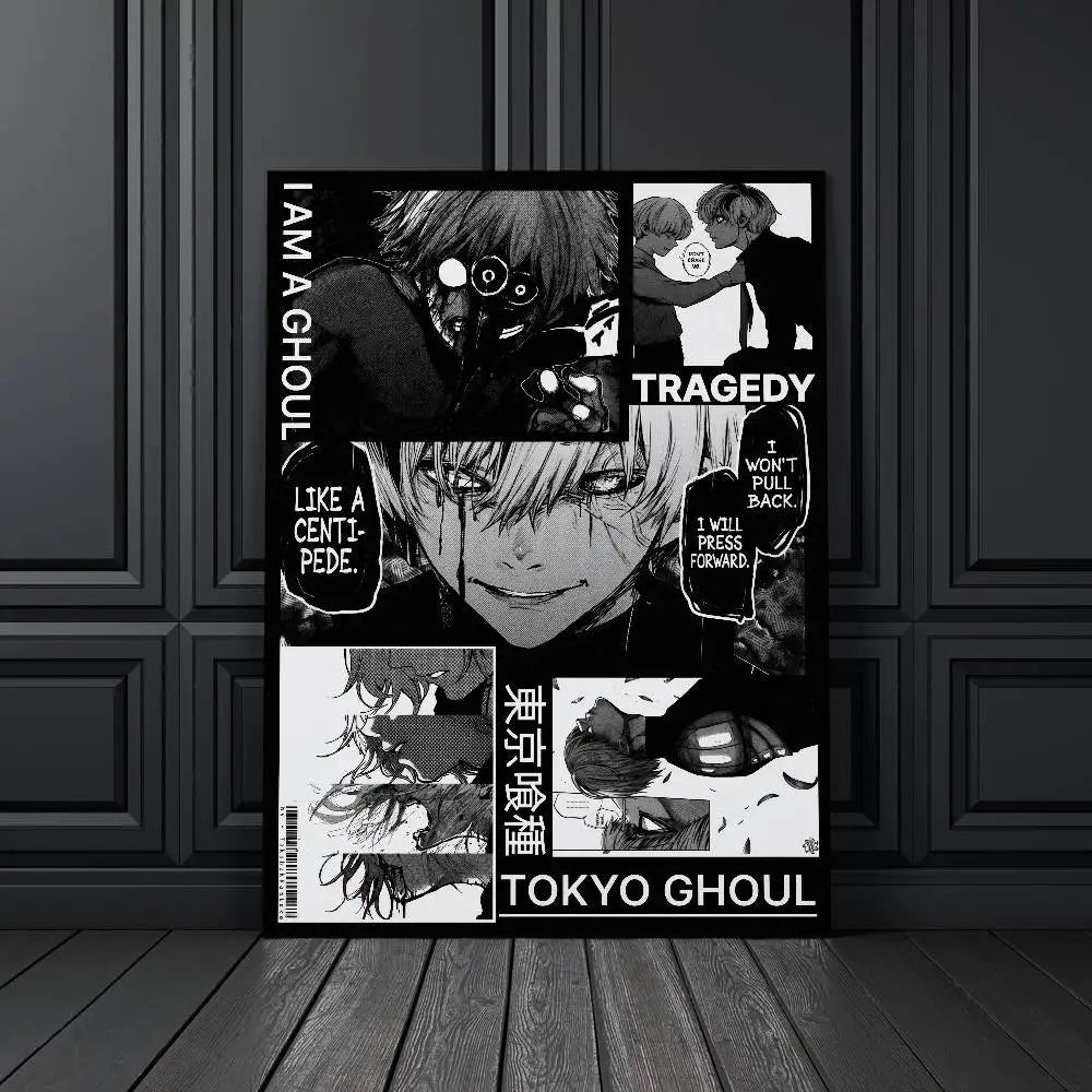 Tokyo Ghoul Anime Poster – Self-Adhesive Waterproof Wall Sticker