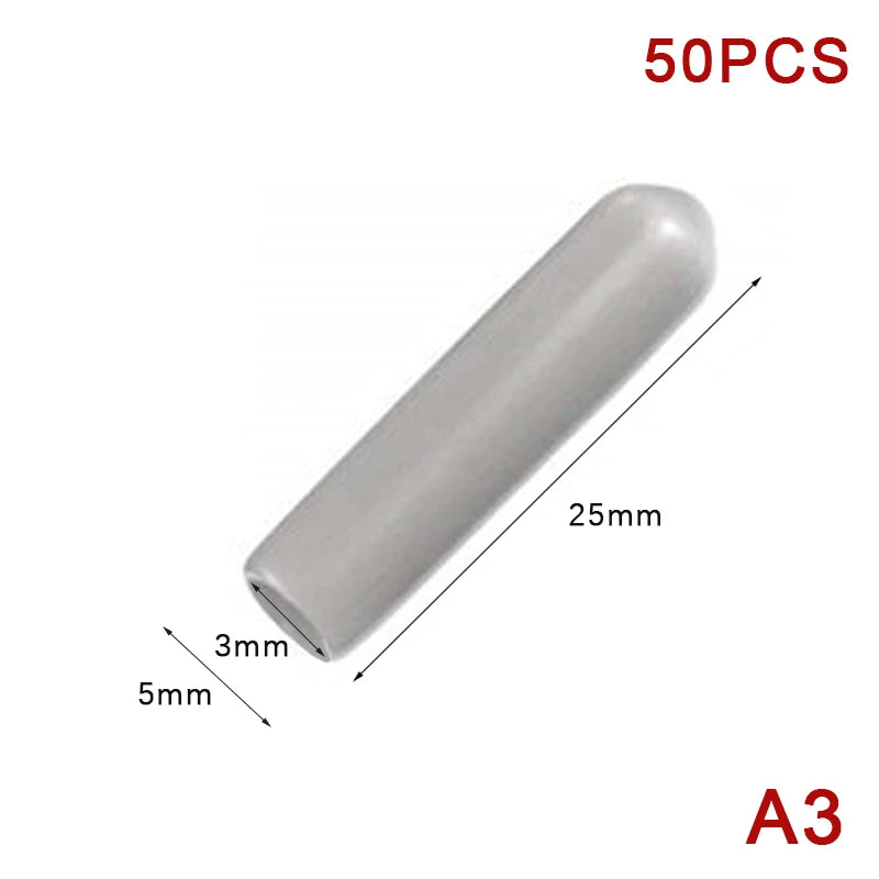 50-Pack Dishwasher Rack Tine Caps – Flexible PVC End Covers