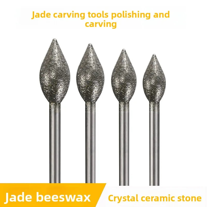 Jade Engraving Drilling Bits & Grinding Needles – 2.35mm Shank