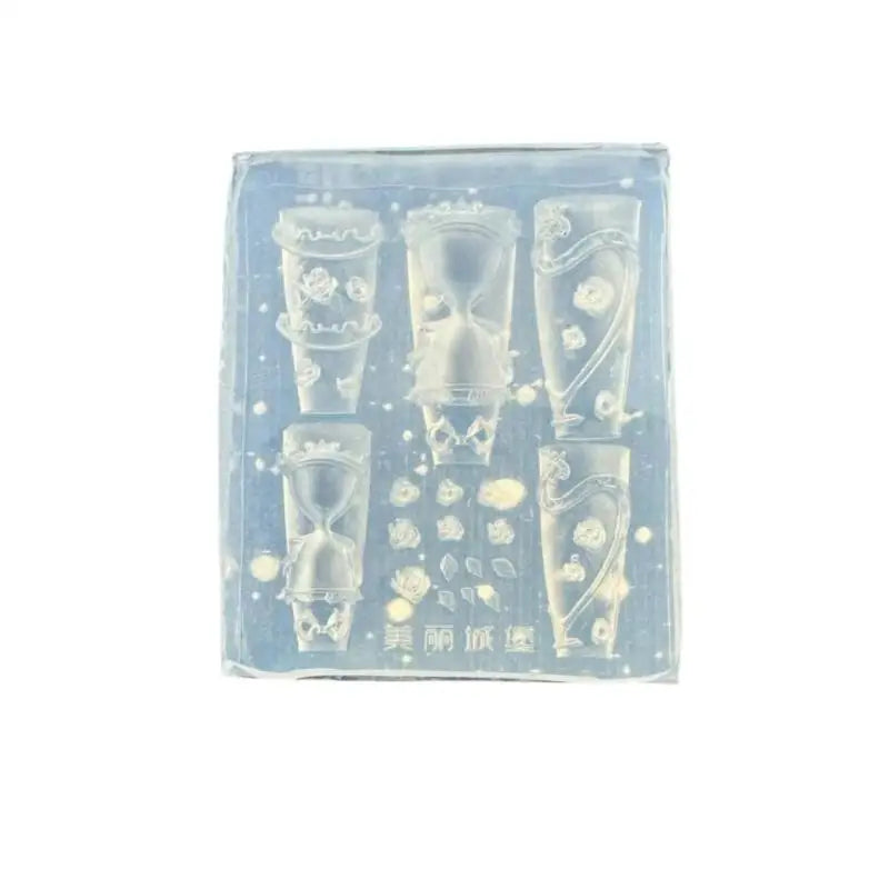 3D Silicone Nail Art Mold – Snake & Rose DIY Template