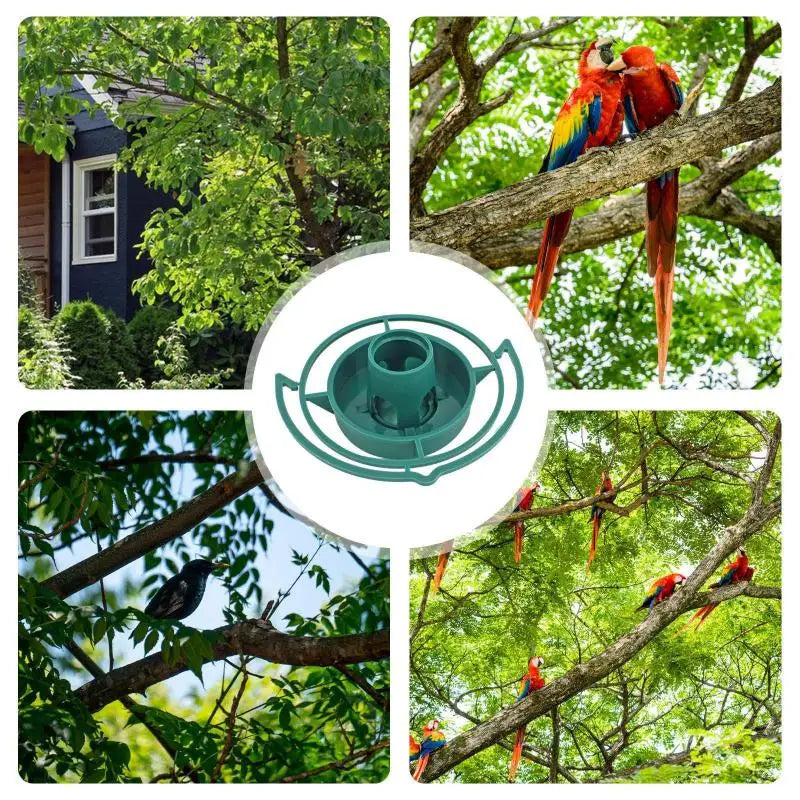 Automatic Hanging Bird Feeder – Parrot & Pigeon Plastic Bowl