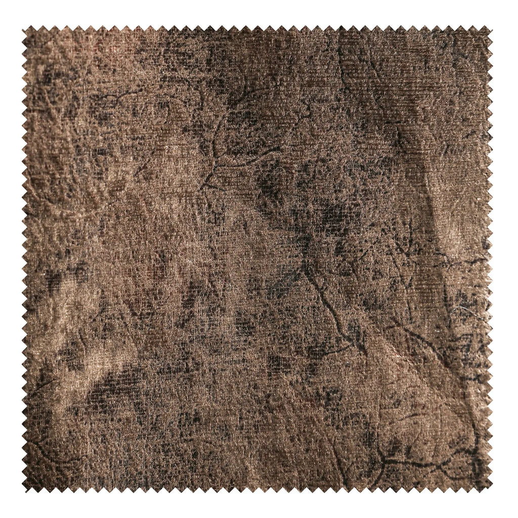 Retro Brown Bronzing Suede Fabric – Gilt Shimmer DIY Design