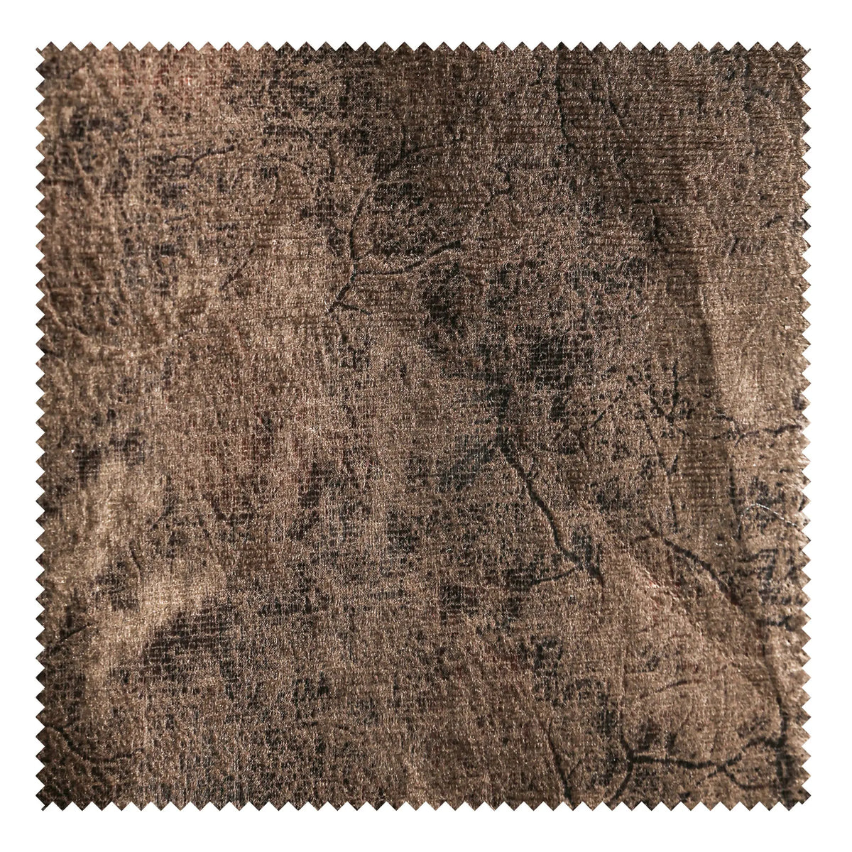 Retro Brown Bronzing Suede Fabric – Gilt Shimmer DIY Design